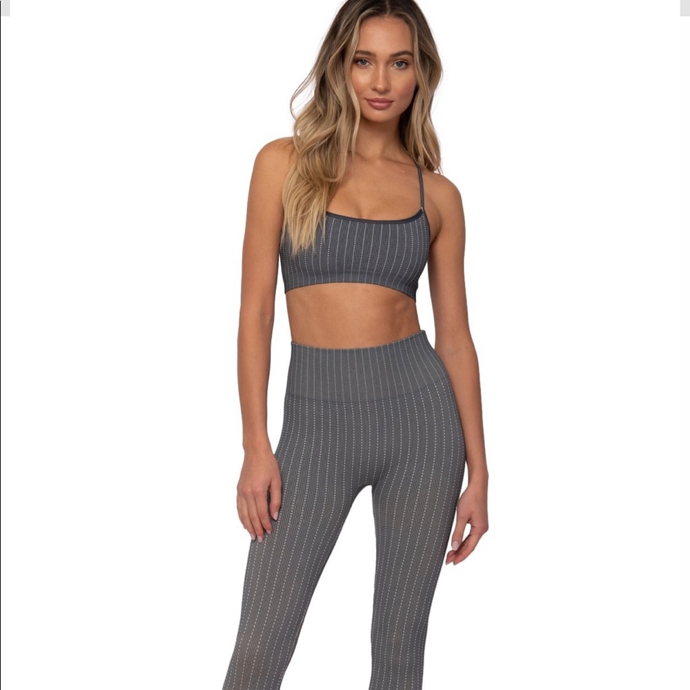 Morgan Stewart  Charcoal Lemonade Bra & Legging